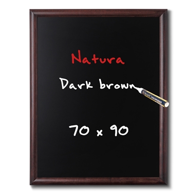 Natura Dark Brown griffeltavla till vägg - 70x90 cm