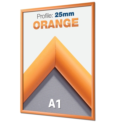Orange Snäppram med 25 mm profil - A1