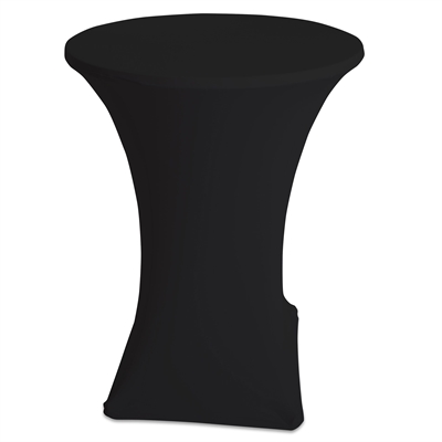 Runt Ståbord / Fällbart Bord - Inkl. svart överdrag