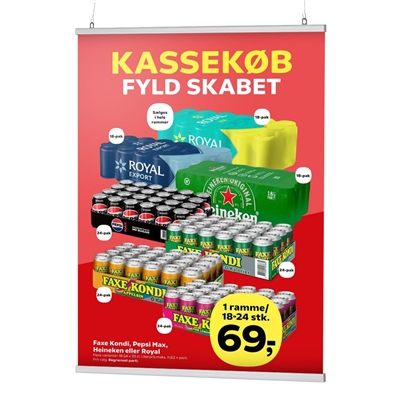 Affischlister A2 - 42 cm | 22mm klämprofil