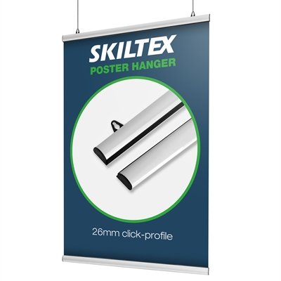 Posterhängare med 26mm snäpp-profil
