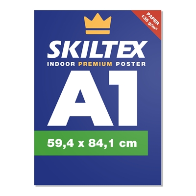 Premium inomhusaffisch med eget tryck - A1