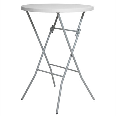 Runt ståbord / hopfällbart bord - Ø80 x 110 cm