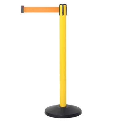 SafetyMaster avspärrningsstolpe med orange band