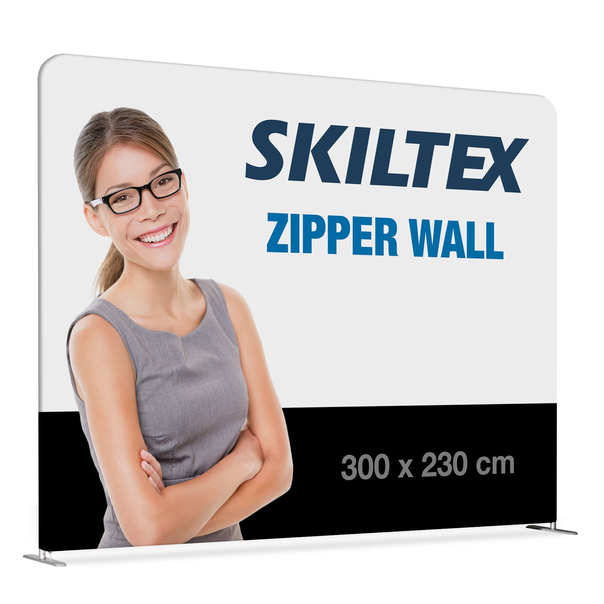 Zipper Wall Straight - 300x230 cm - Inkl. tryck på båda sidor