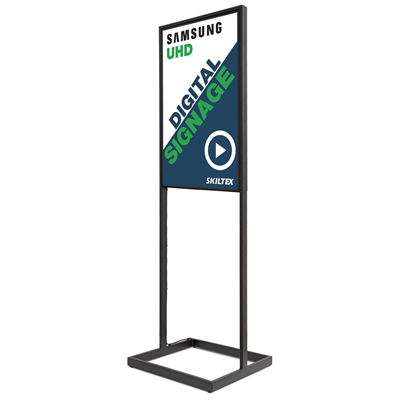 Sky Totem Digital Skylt med 43" Skärm - Svart