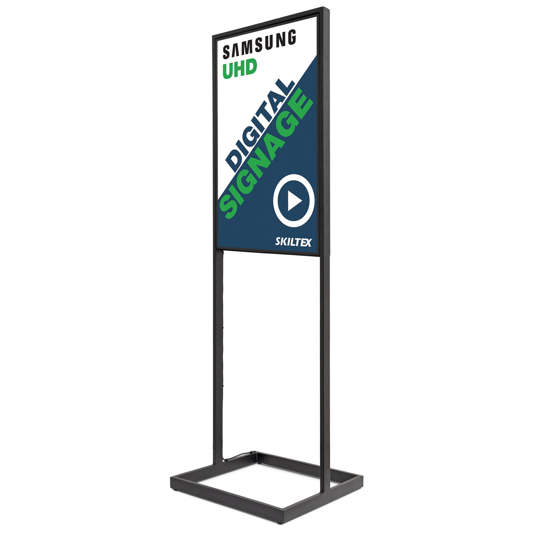 Sky Totem Digital Skylt med 43" Skärm - Svart