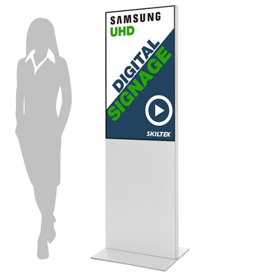 Smart-Line Totem Digital Skylt med 43" Display - Vit