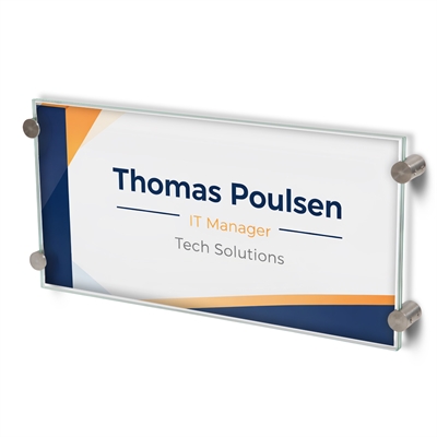 Stando Glasskylt - 15x30 cm