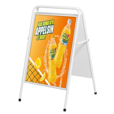 SteelSign Vit Trottoarpratare