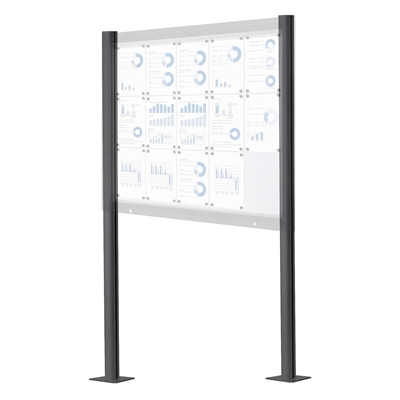 Stolpar till Premium Utomhus Anslagsskåp - Antracit