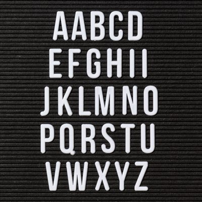 Stort bokstavsset för bokstavstavlor