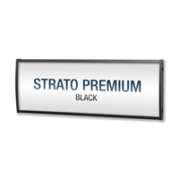 Strato Premium Svart Kontorsskylt / Dörrskylt - 53x150mm