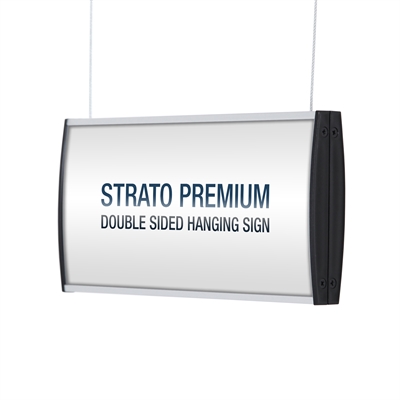 Strato Premium Dubbelsidig Takhängdskylt - 210x600 mm