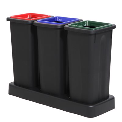 Style avfallssystem för sortering 3x20L