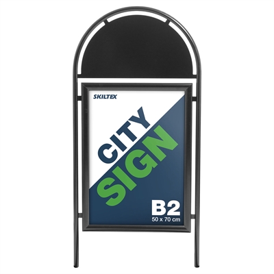 Topdel till City Sign Gatupratare - svart - 50x70 cm