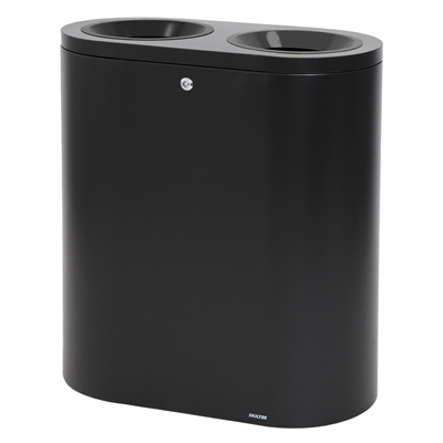 SKILTEX Twin Sopsorteringskärl - 2x50L - Svart