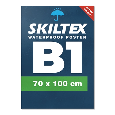 Vattentålig affisch med eget tryck - B1 - 70x100 cm