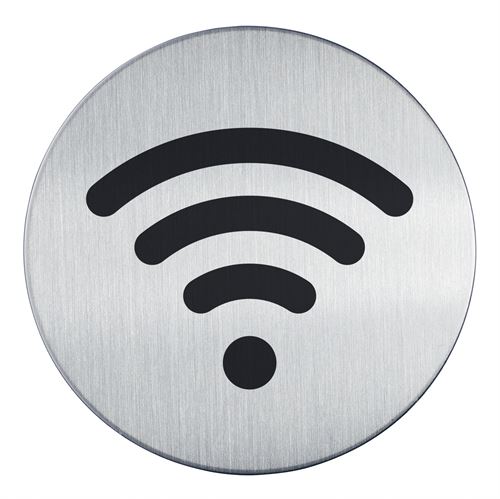 WIFI skylt - Runt pictogram