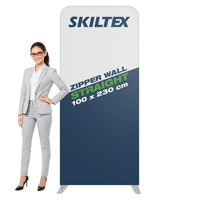 Zipper Wall Straight - 100x230 cm - Inkl. tryck