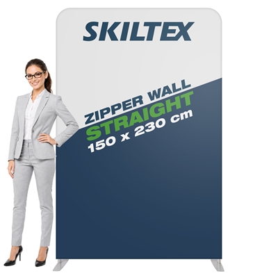 Zipper Wall Straight - 150x230 cm - Inkl. tryck