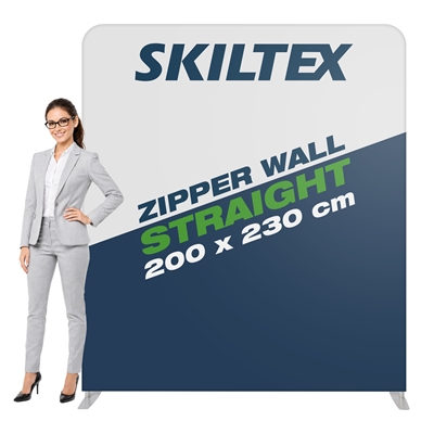 Zipper Wall Straight - 200x230 cm - Inkl. tryck