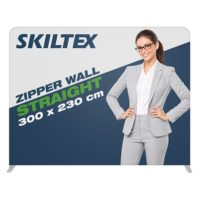 Zipper Wall Straight - 300x230 cm - Inkl. tryck