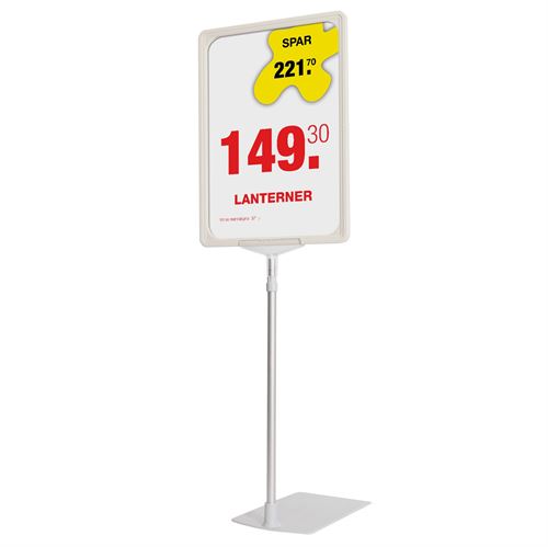 Biz ECO vit teleskopställ med plastfot