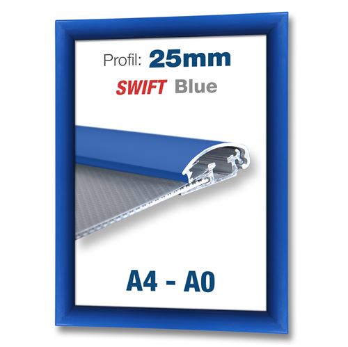 Blå Swift klickramar med 25mm profil