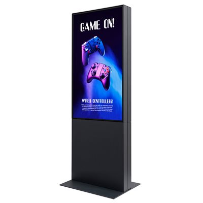 Smart-Line Dubbelsidig Totem Digital Skylt med 50" Display - Svart