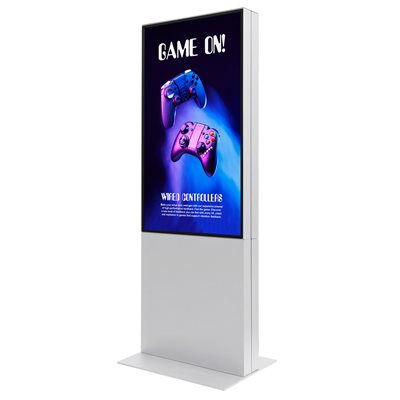 Smart-Line Dubbelsidig Totem Digital Skylt med 50" Display - Vit