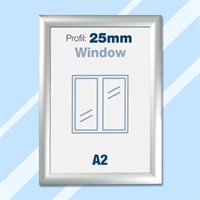 Dubbelsidig snäppram för fönster - A2