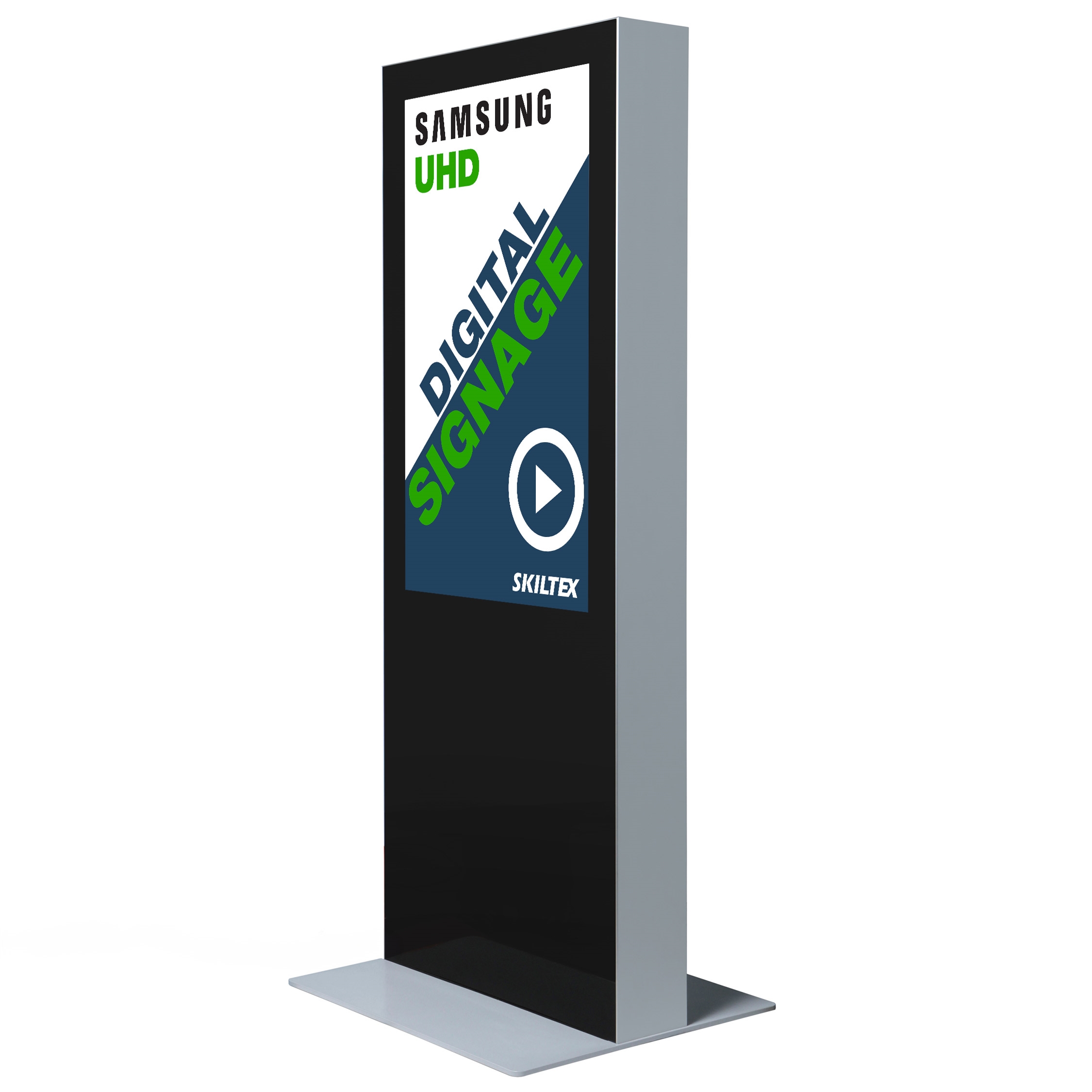 Dubbelsidig Digital Totem med 43" Display - Svart