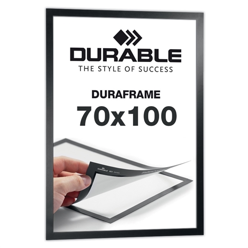 Självhäftande 70x100 cm Magnetram - Duraframe® Svart