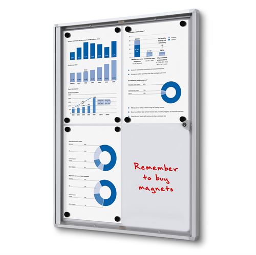 Economy inomhus whiteboard skåp