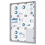 Economy inomhus whiteboard skåp - 9xA4