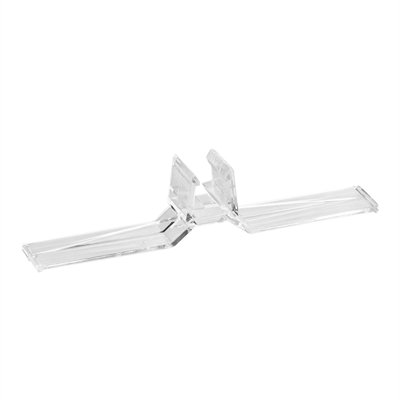 Transparent fot för Biz-plastramar - 90° vinkel