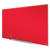 Nobo Widescreen 57" röd glastavla - 126x71 cm