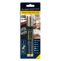 Griffeltavla pennor 1-2 mm - Guld / Silver