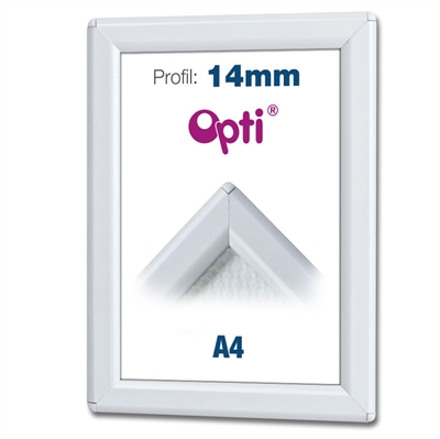 Vit A4 Opti Color Snäppram  - 14mm profil