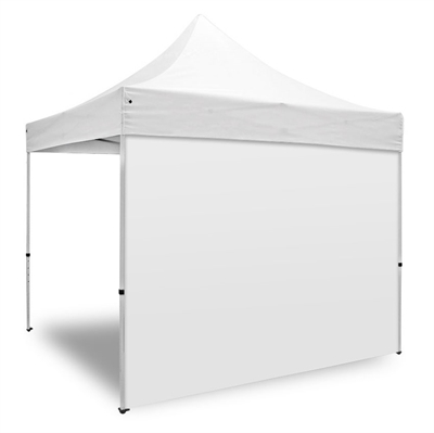 Sidovägg Vit utan print till reklamtält - 300 cm