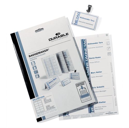 BADGEMAKER® Instick till namnskylt - 54x90 mm