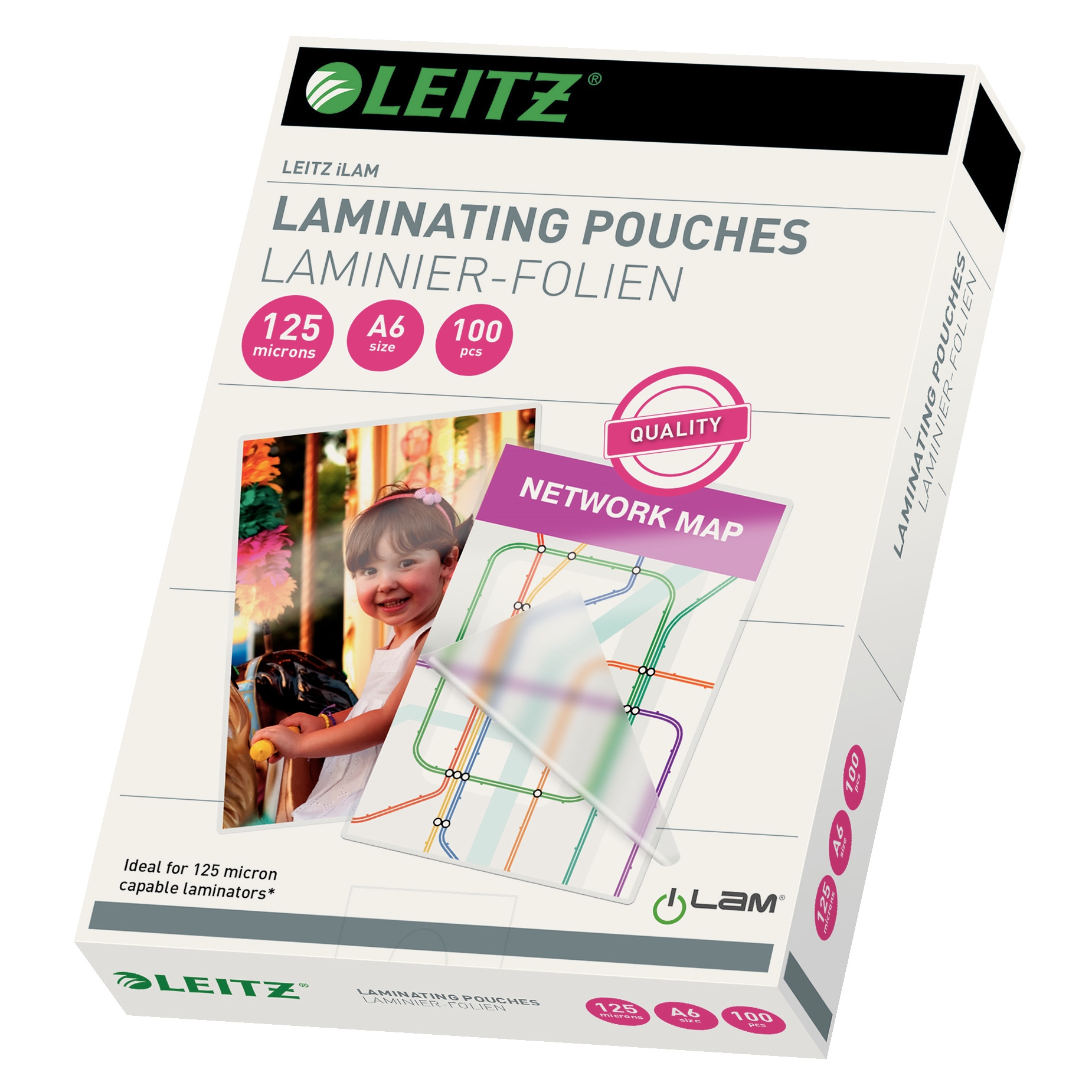 A6 Lamineringsfickor - 125 micron - Paket med 100 st