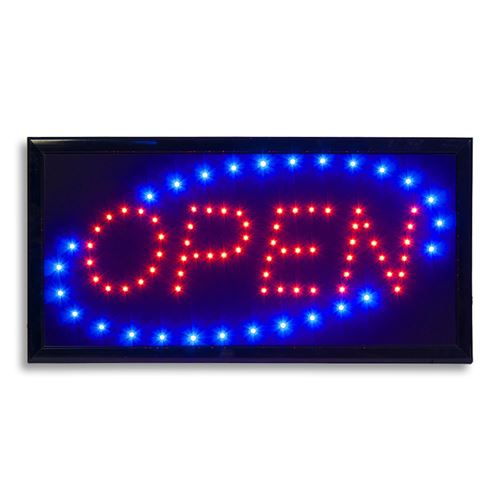 "OPEN" LED-ljusskylt