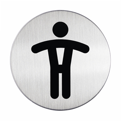 Herrtoalett – Rund pictogram skylt