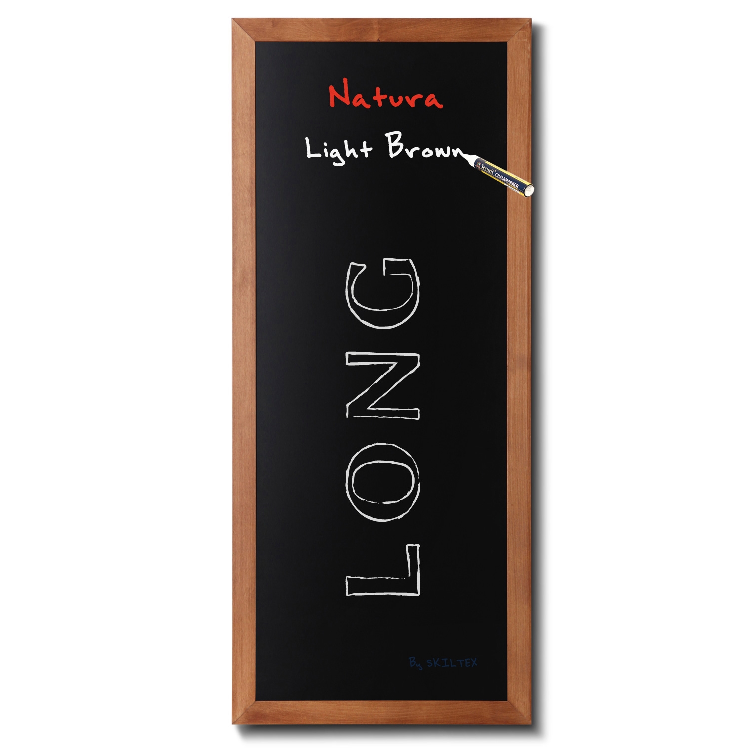 Natura Long Ljusbrun griffeltavla till vägg - 56x120 cm