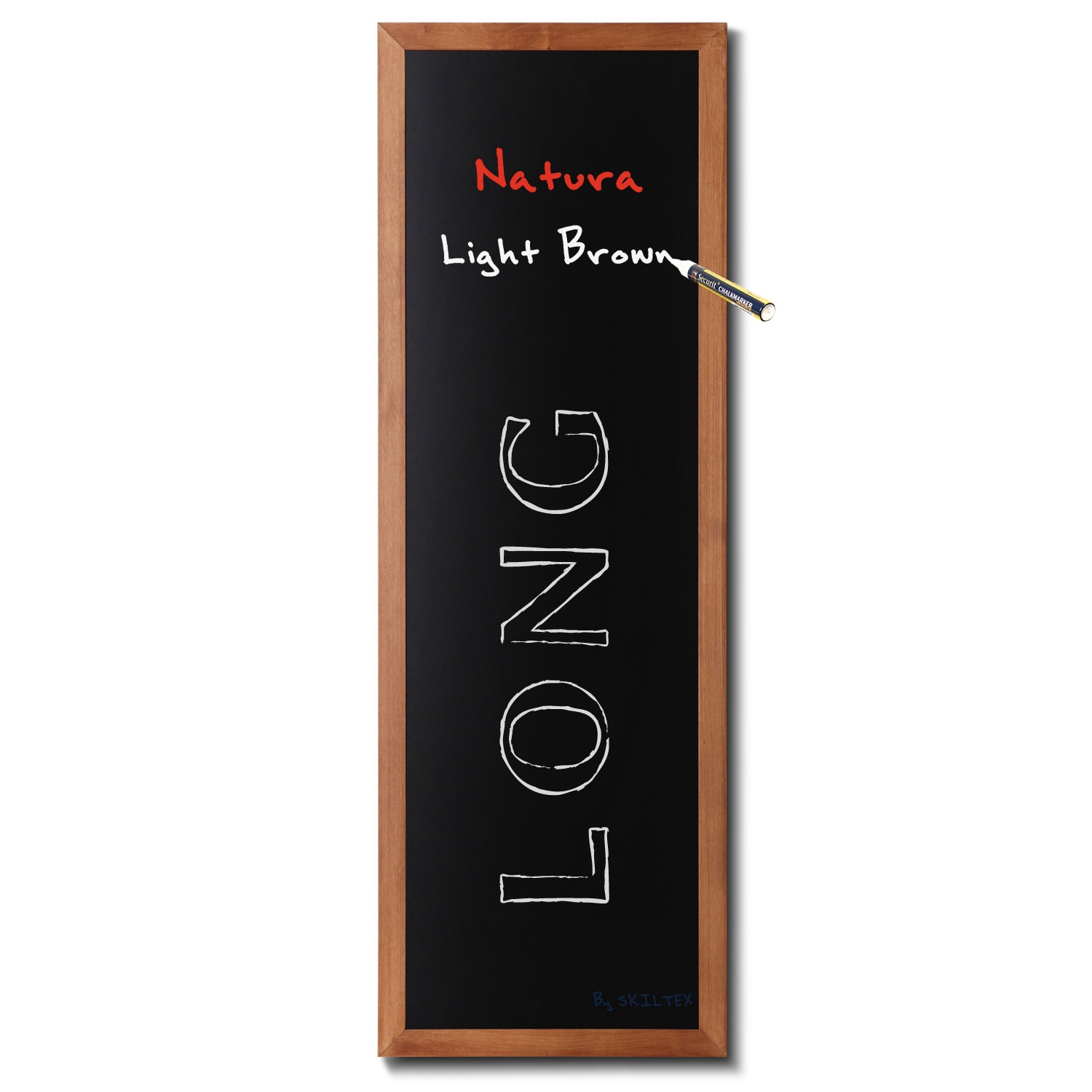 Natura Long Ljusbrun griffeltavla till vägg - 56x150 cm