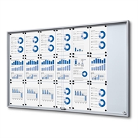 Whiteboard skåp med skjutdörrar - 21xA4