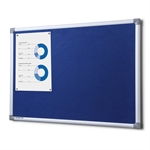 Anslagstavla blå filt - 60x45 cm