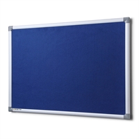 Anslagstavla blå filt - 180x90 cm